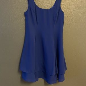 Cobalt blue mini cocktail dress